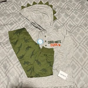 🦖NWT Carter’s Boys Dinosaur Outfit 4t